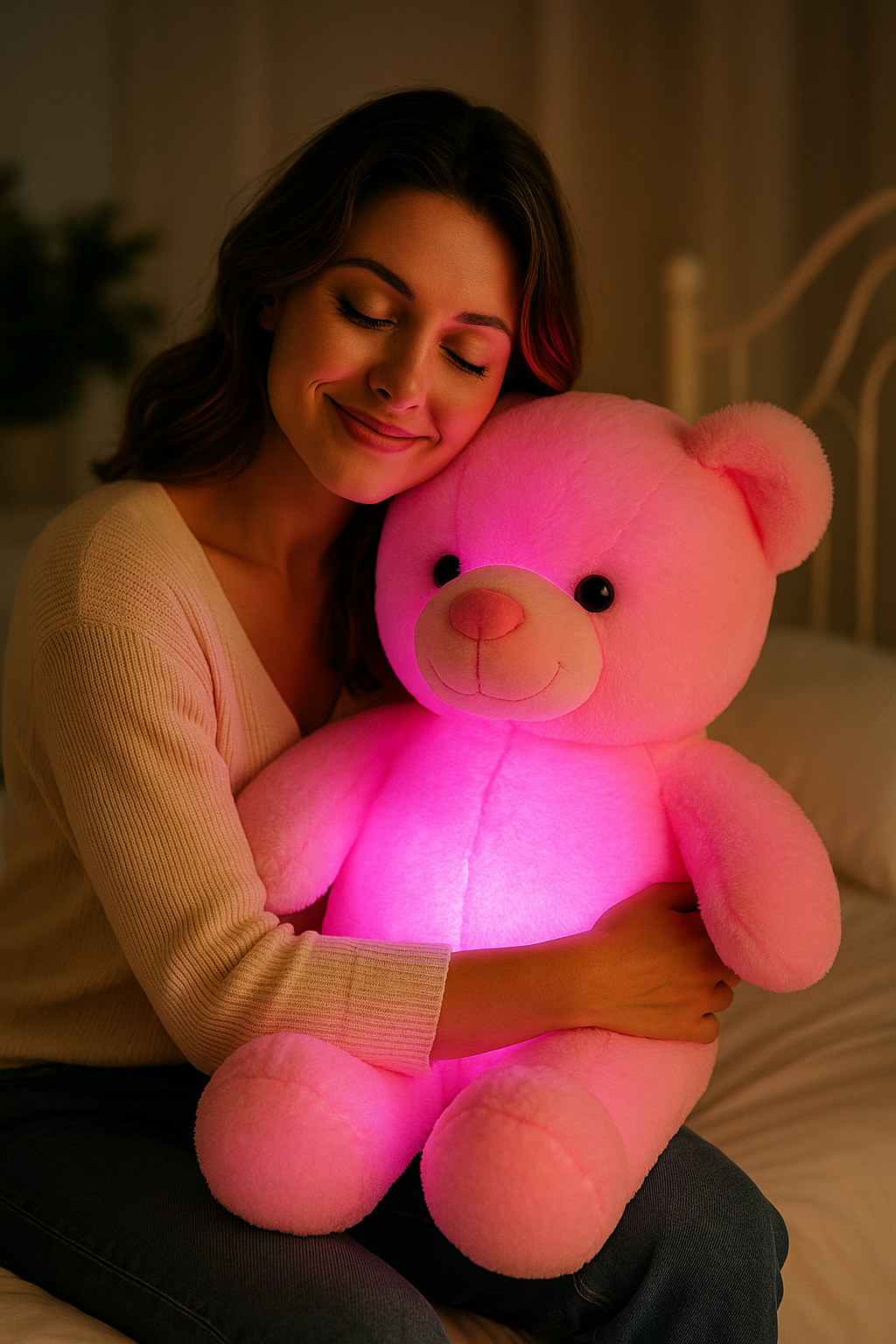 Ourson Lumineux LED Arc-en-Ciel